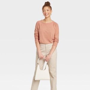 A New Day Light Pink Light Sweater LG